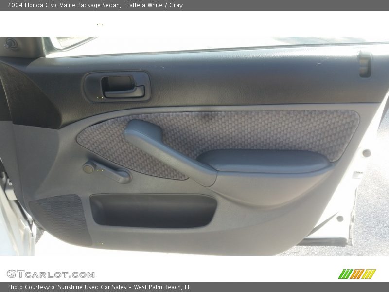 Taffeta White / Gray 2004 Honda Civic Value Package Sedan