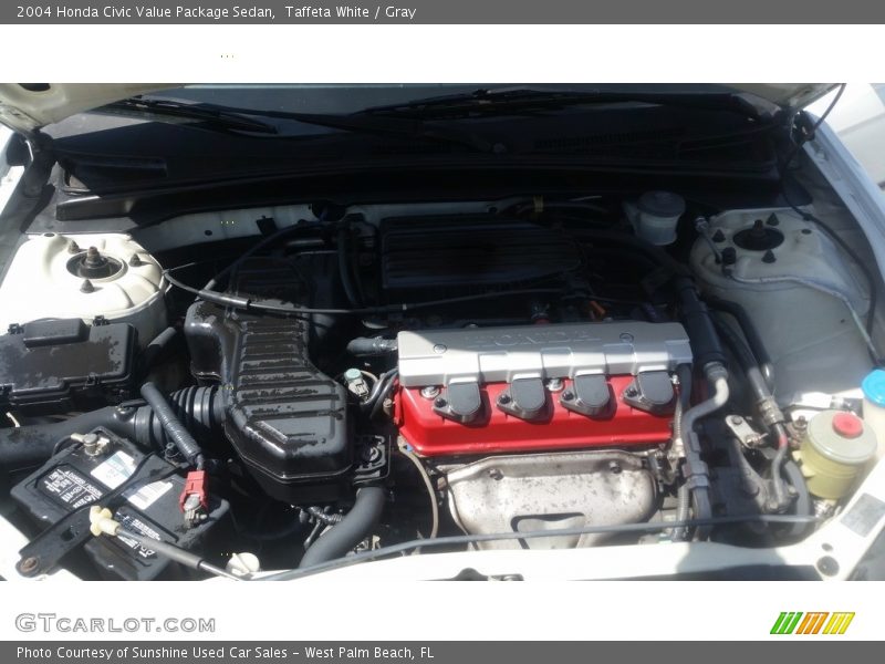 Taffeta White / Gray 2004 Honda Civic Value Package Sedan