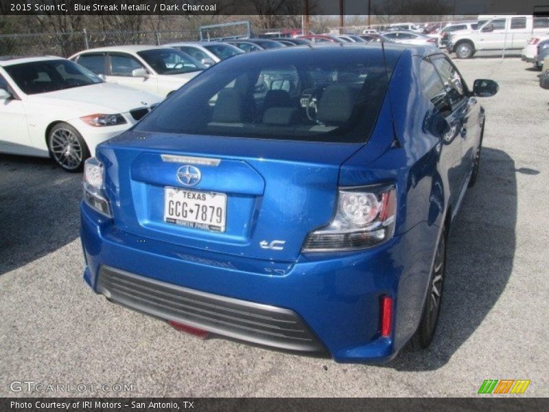 Blue Streak Metallic / Dark Charcoal 2015 Scion tC