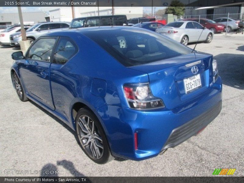 Blue Streak Metallic / Dark Charcoal 2015 Scion tC