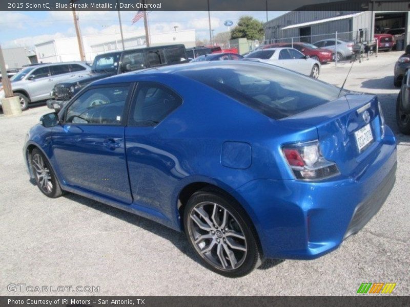 Blue Streak Metallic / Dark Charcoal 2015 Scion tC