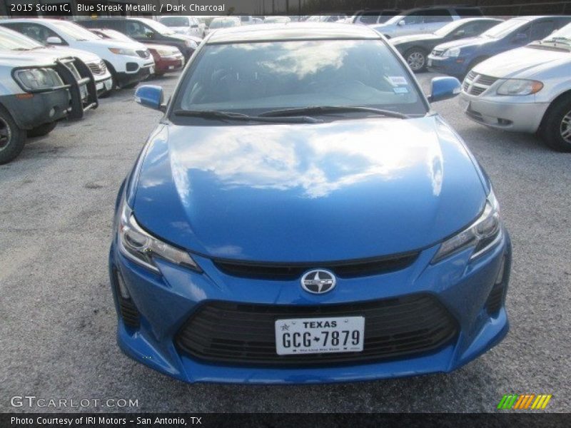 Blue Streak Metallic / Dark Charcoal 2015 Scion tC