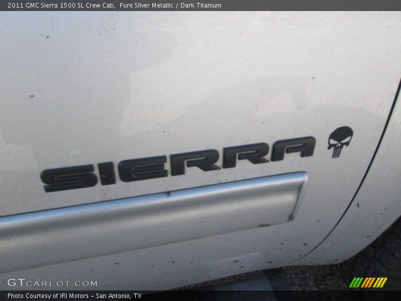 Pure Silver Metallic / Dark Titanium 2011 GMC Sierra 1500 SL Crew Cab