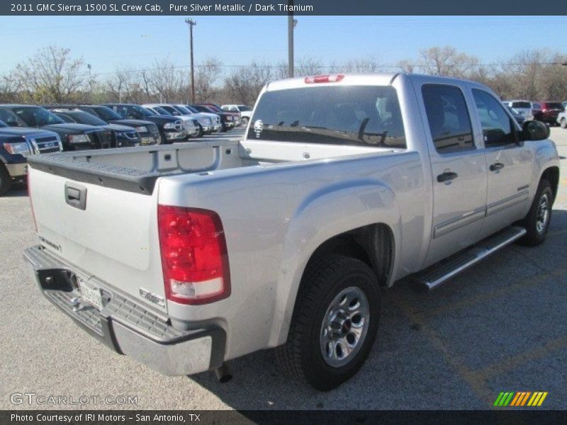 Pure Silver Metallic / Dark Titanium 2011 GMC Sierra 1500 SL Crew Cab