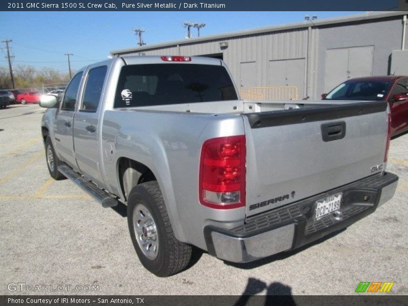 Pure Silver Metallic / Dark Titanium 2011 GMC Sierra 1500 SL Crew Cab