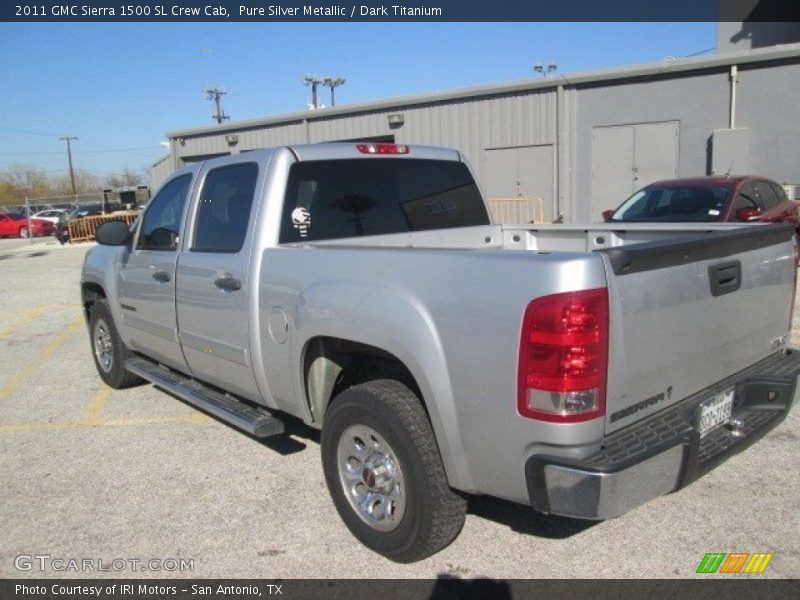 Pure Silver Metallic / Dark Titanium 2011 GMC Sierra 1500 SL Crew Cab