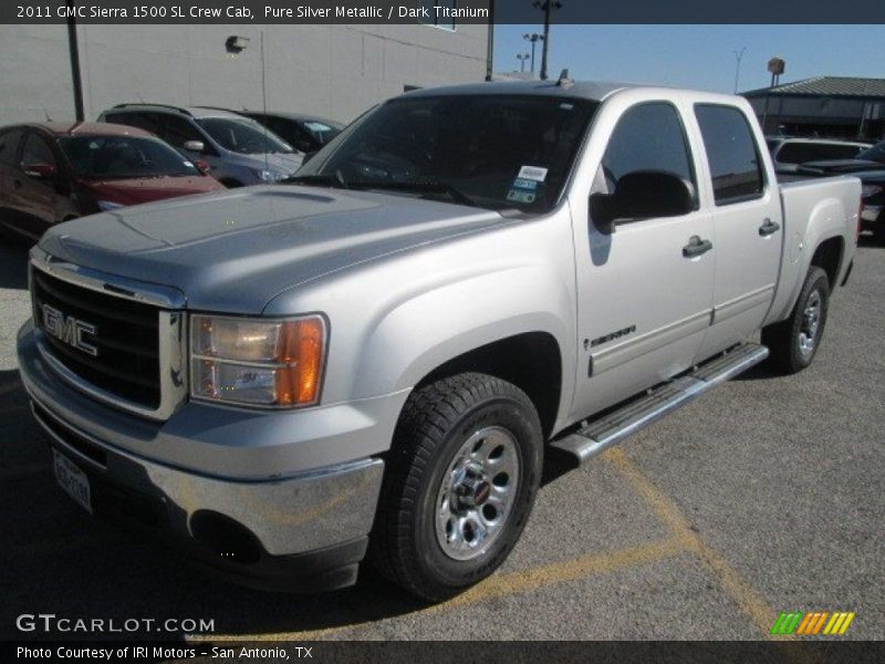 Pure Silver Metallic / Dark Titanium 2011 GMC Sierra 1500 SL Crew Cab