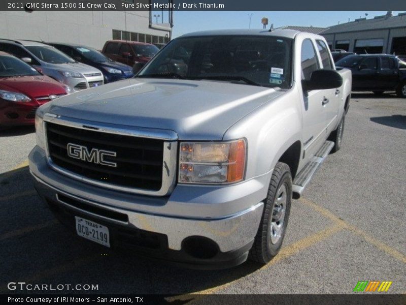 Pure Silver Metallic / Dark Titanium 2011 GMC Sierra 1500 SL Crew Cab