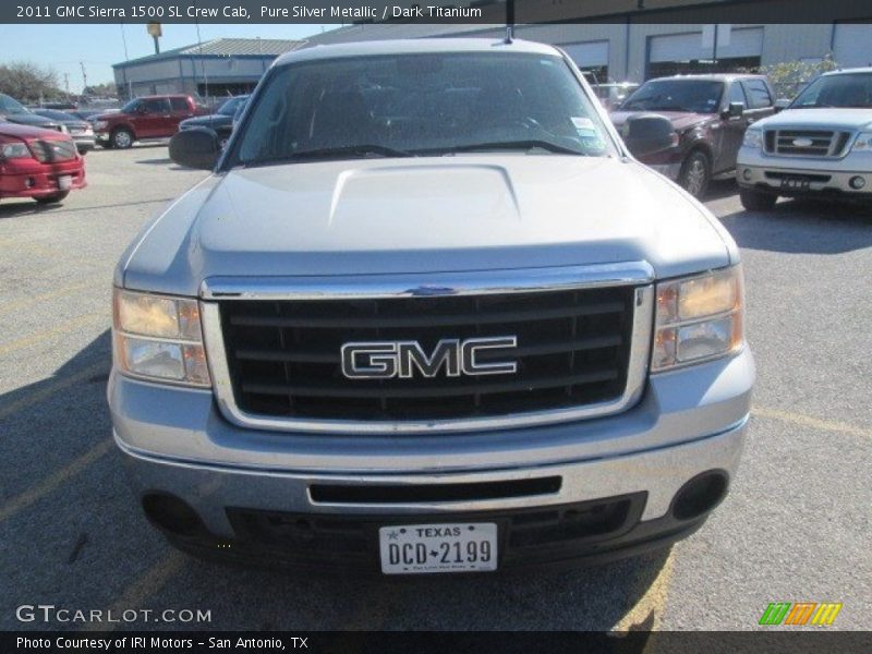 Pure Silver Metallic / Dark Titanium 2011 GMC Sierra 1500 SL Crew Cab