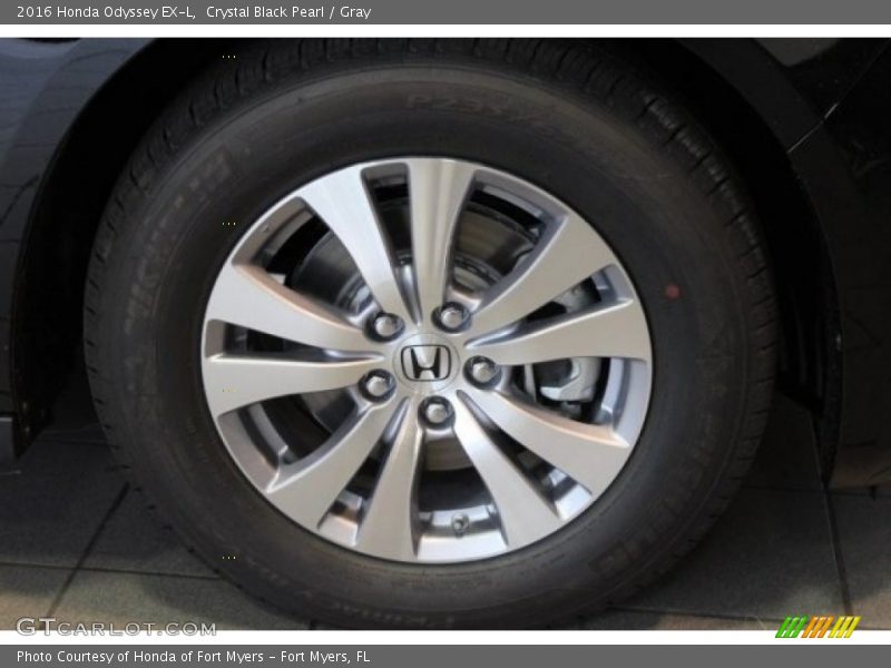 Crystal Black Pearl / Gray 2016 Honda Odyssey EX-L
