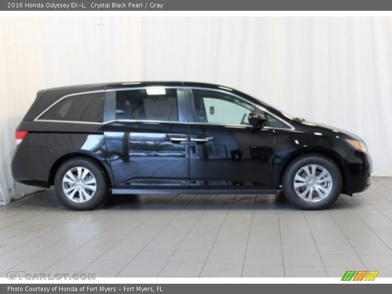 Crystal Black Pearl / Gray 2016 Honda Odyssey EX-L