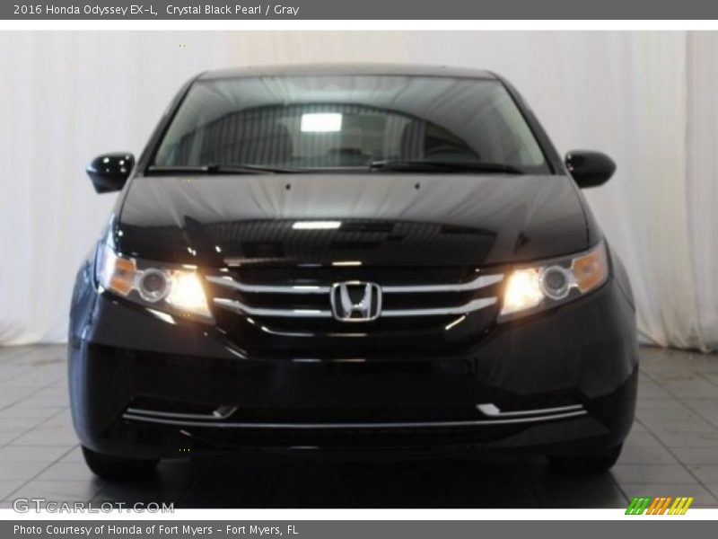 Crystal Black Pearl / Gray 2016 Honda Odyssey EX-L