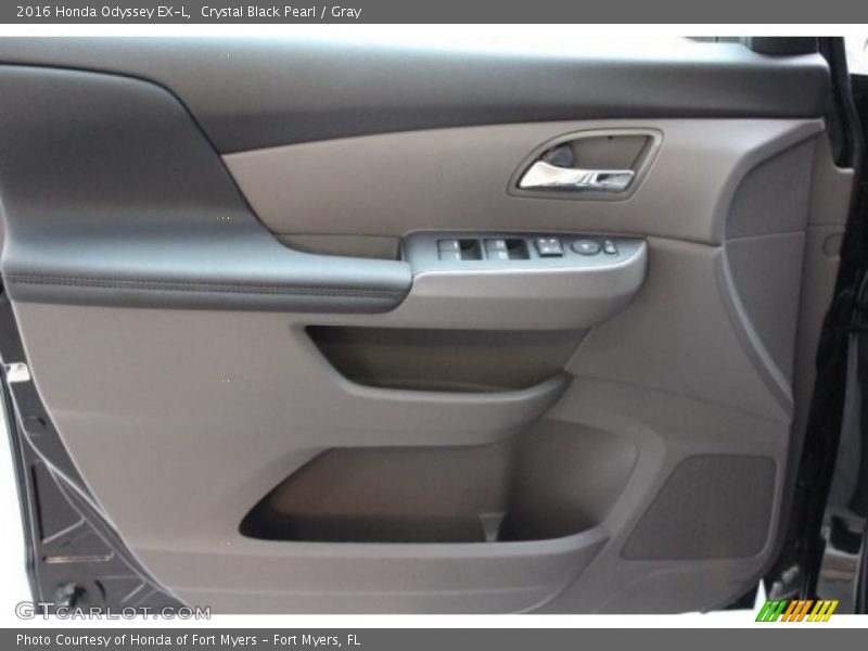 Crystal Black Pearl / Gray 2016 Honda Odyssey EX-L