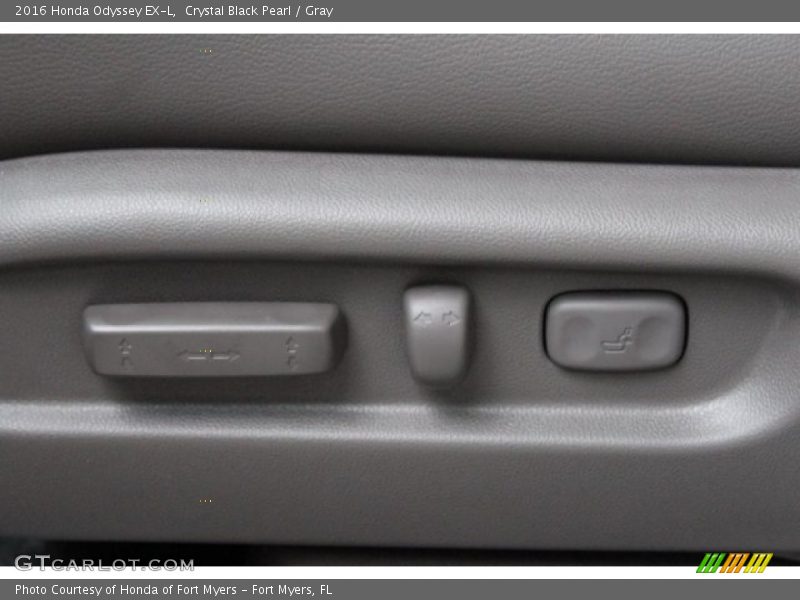 Crystal Black Pearl / Gray 2016 Honda Odyssey EX-L