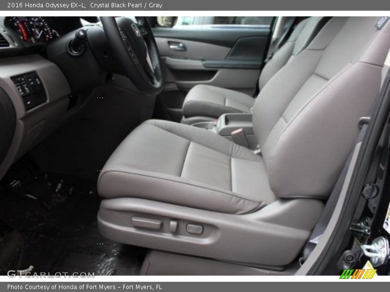 Crystal Black Pearl / Gray 2016 Honda Odyssey EX-L