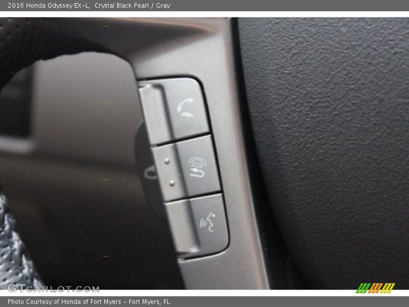 Crystal Black Pearl / Gray 2016 Honda Odyssey EX-L