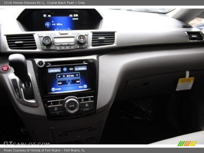Crystal Black Pearl / Gray 2016 Honda Odyssey EX-L