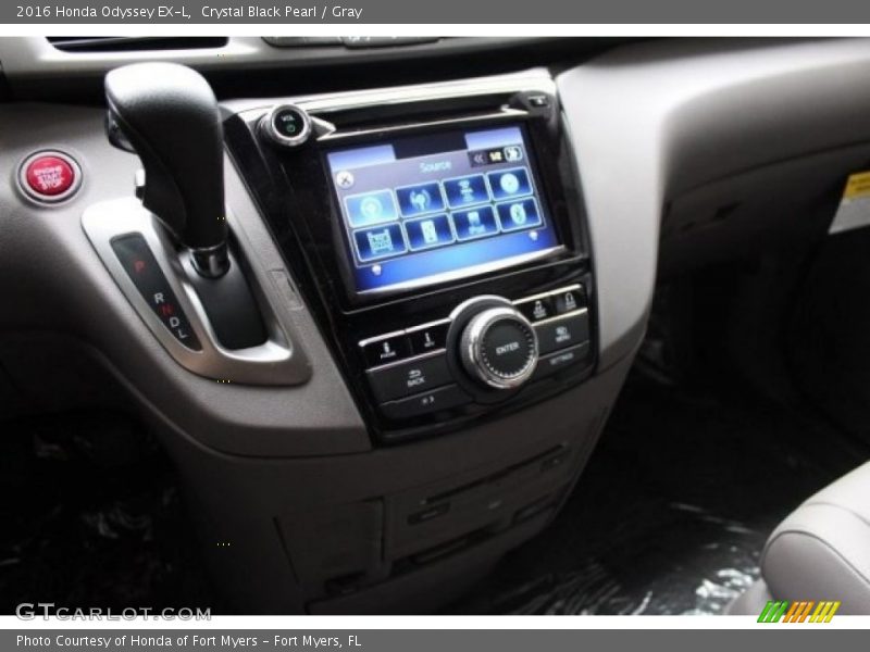 Crystal Black Pearl / Gray 2016 Honda Odyssey EX-L