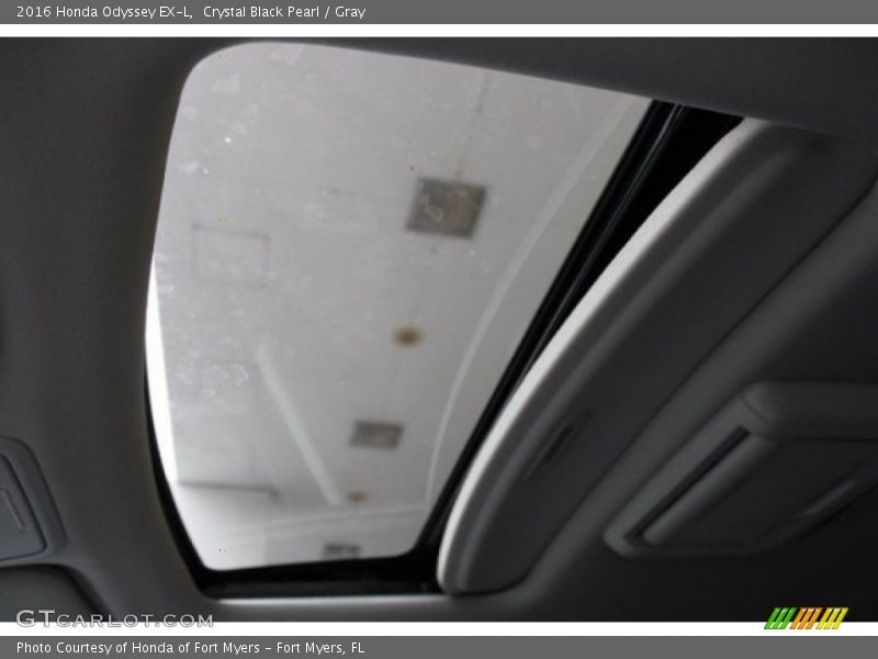 Crystal Black Pearl / Gray 2016 Honda Odyssey EX-L