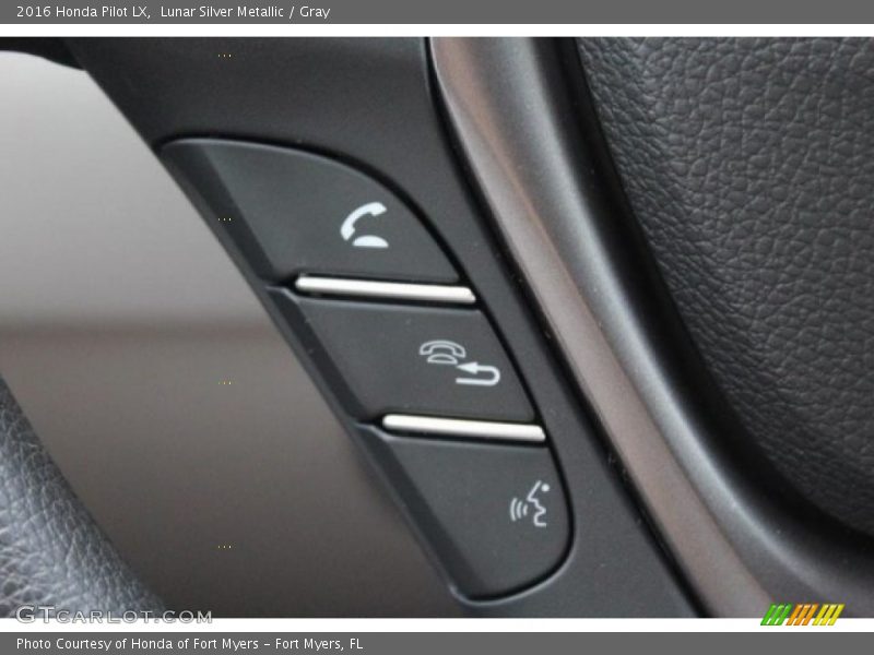 Lunar Silver Metallic / Gray 2016 Honda Pilot LX