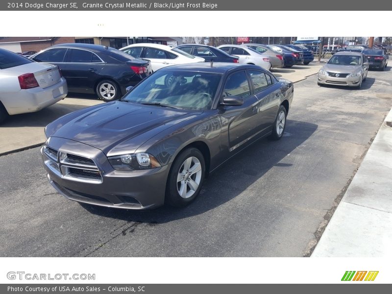 Granite Crystal Metallic / Black/Light Frost Beige 2014 Dodge Charger SE