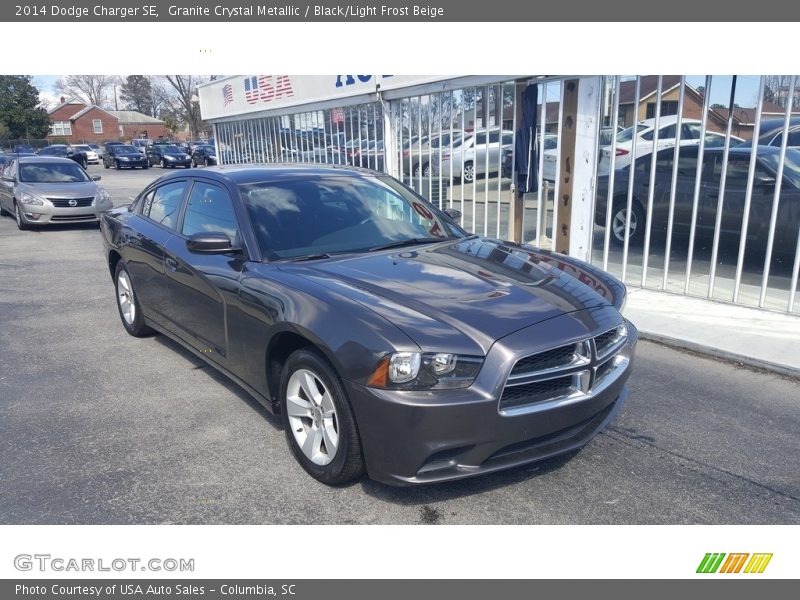 Granite Crystal Metallic / Black/Light Frost Beige 2014 Dodge Charger SE