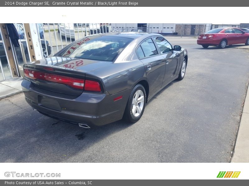 Granite Crystal Metallic / Black/Light Frost Beige 2014 Dodge Charger SE