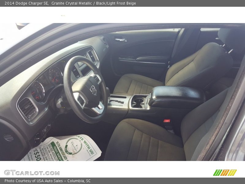 Granite Crystal Metallic / Black/Light Frost Beige 2014 Dodge Charger SE