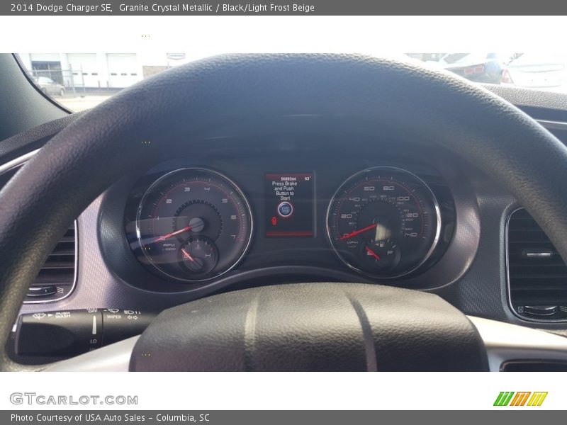 Granite Crystal Metallic / Black/Light Frost Beige 2014 Dodge Charger SE