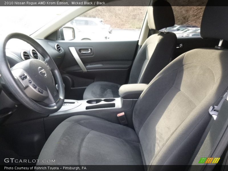 Wicked Black / Black 2010 Nissan Rogue AWD Krom Edition