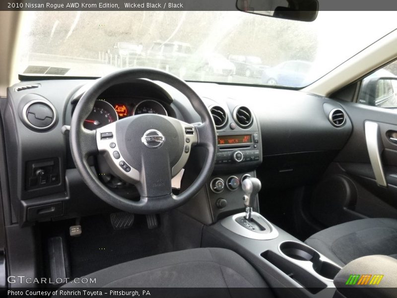 Wicked Black / Black 2010 Nissan Rogue AWD Krom Edition