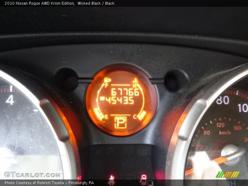 Wicked Black / Black 2010 Nissan Rogue AWD Krom Edition