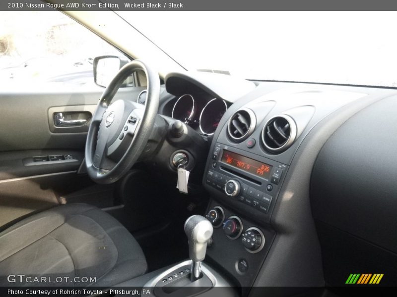 Wicked Black / Black 2010 Nissan Rogue AWD Krom Edition