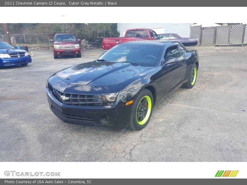 Cyber Gray Metallic / Black 2011 Chevrolet Camaro LS Coupe