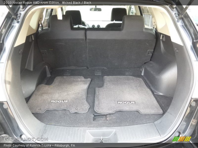 Wicked Black / Black 2010 Nissan Rogue AWD Krom Edition