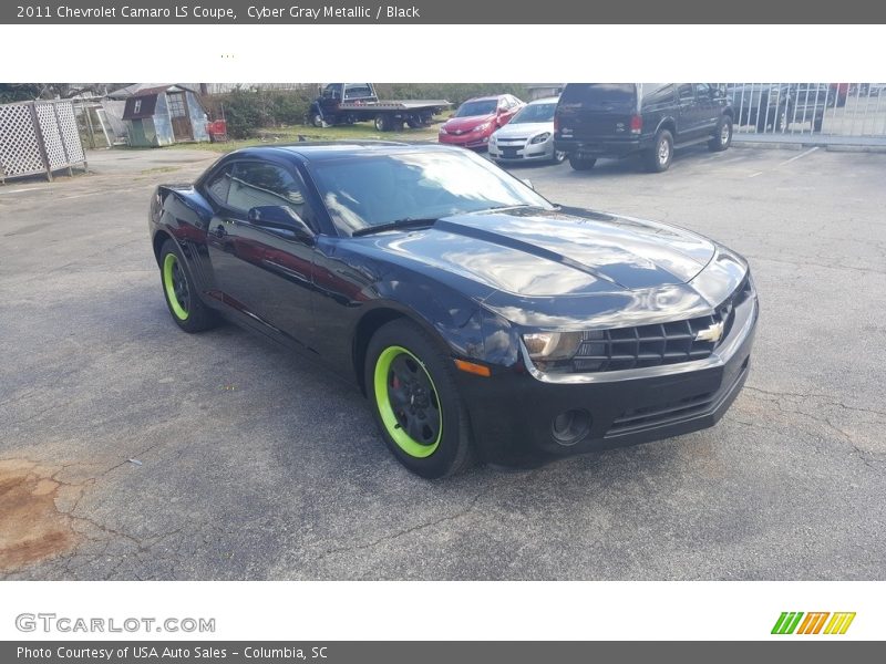 Cyber Gray Metallic / Black 2011 Chevrolet Camaro LS Coupe