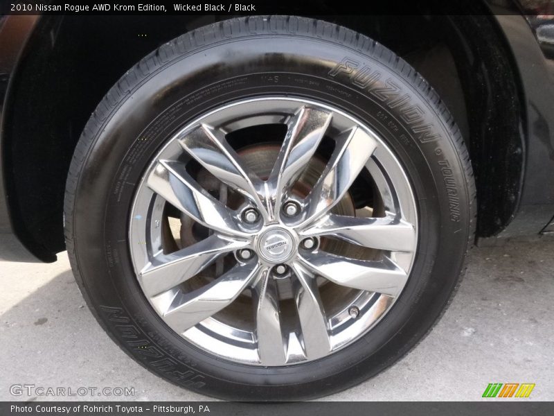 Wicked Black / Black 2010 Nissan Rogue AWD Krom Edition