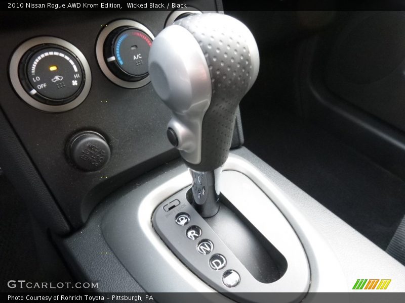 Wicked Black / Black 2010 Nissan Rogue AWD Krom Edition