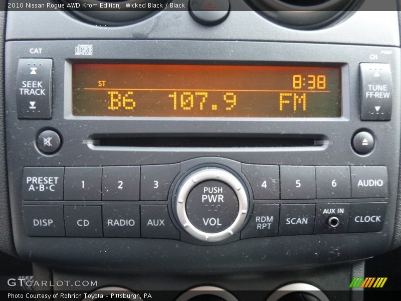 Wicked Black / Black 2010 Nissan Rogue AWD Krom Edition