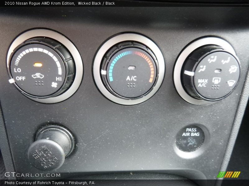 Wicked Black / Black 2010 Nissan Rogue AWD Krom Edition