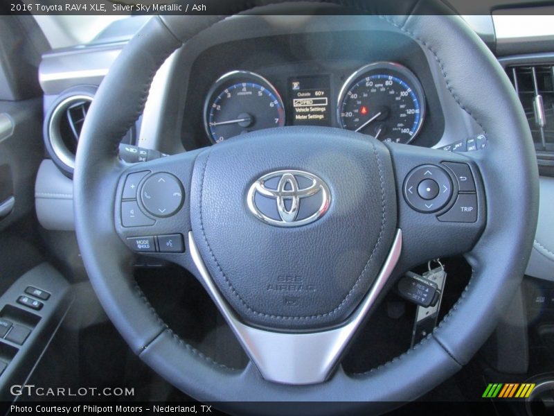 Silver Sky Metallic / Ash 2016 Toyota RAV4 XLE