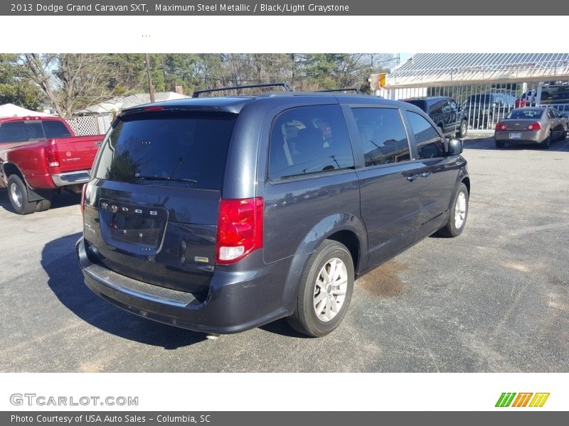 Maximum Steel Metallic / Black/Light Graystone 2013 Dodge Grand Caravan SXT