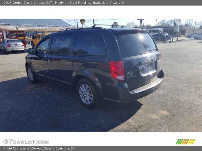 Maximum Steel Metallic / Black/Light Graystone 2013 Dodge Grand Caravan SXT