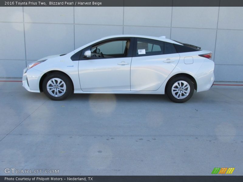 Blizzard Pearl / Harvest Beige 2016 Toyota Prius Two
