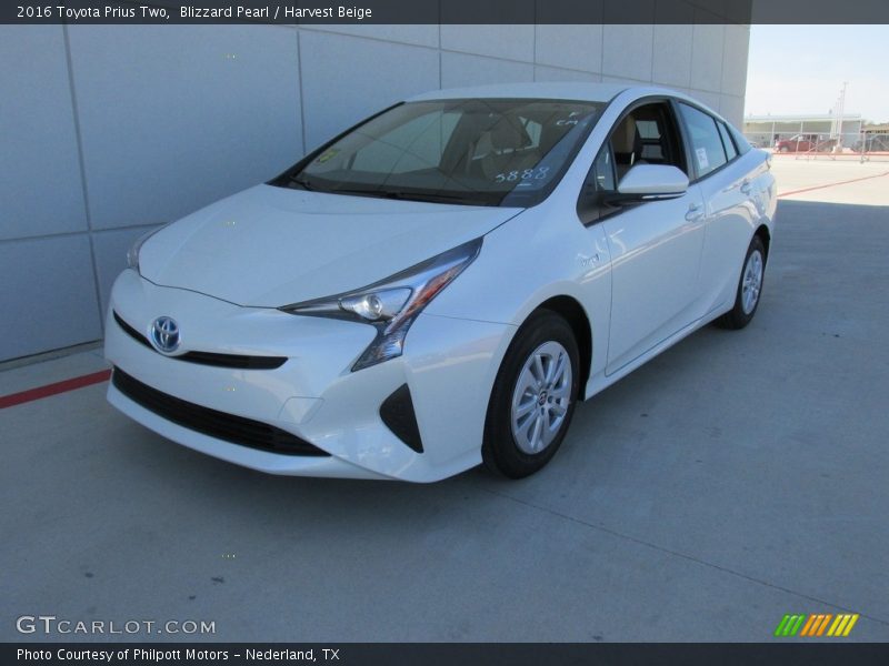 Blizzard Pearl / Harvest Beige 2016 Toyota Prius Two