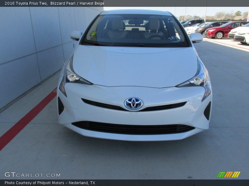 Blizzard Pearl / Harvest Beige 2016 Toyota Prius Two