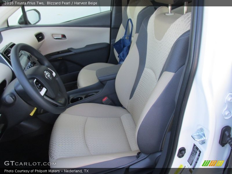 Blizzard Pearl / Harvest Beige 2016 Toyota Prius Two