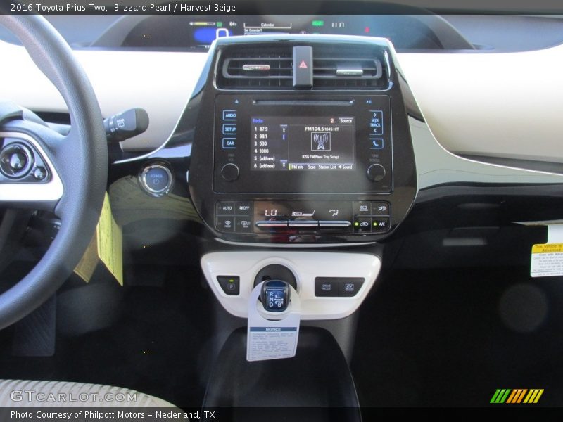 Blizzard Pearl / Harvest Beige 2016 Toyota Prius Two