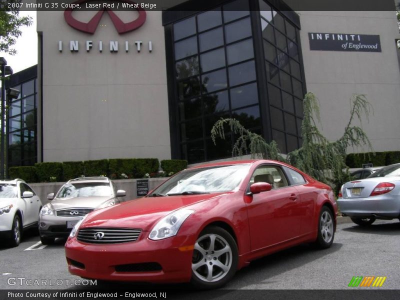 Laser Red / Wheat Beige 2007 Infiniti G 35 Coupe