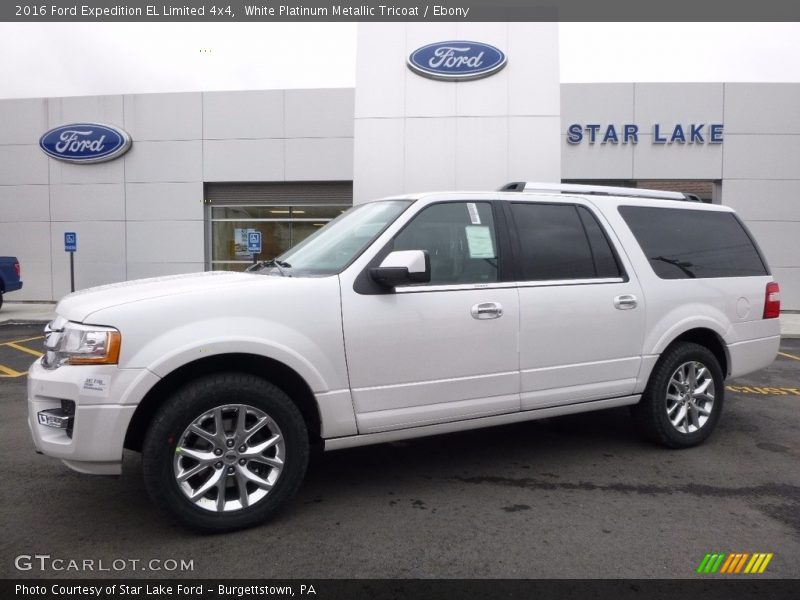 White Platinum Metallic Tricoat / Ebony 2016 Ford Expedition EL Limited 4x4